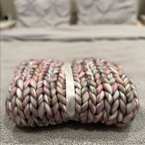 Brand New Handmade Chunky Knit Blanket